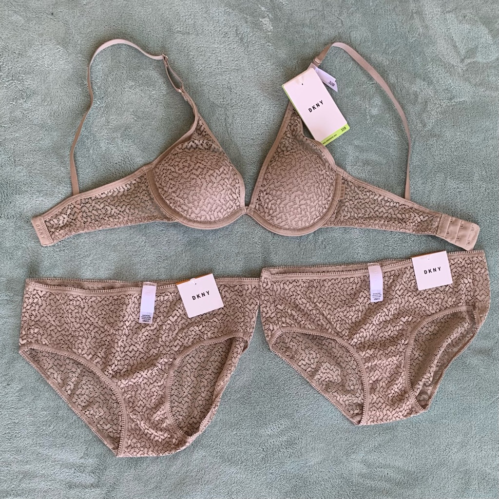Dkny Modern Lace Set Size 32b / S Nwt